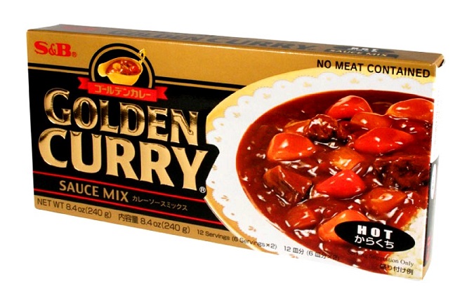 Golden curry in salsa piccante S&B 220 g.